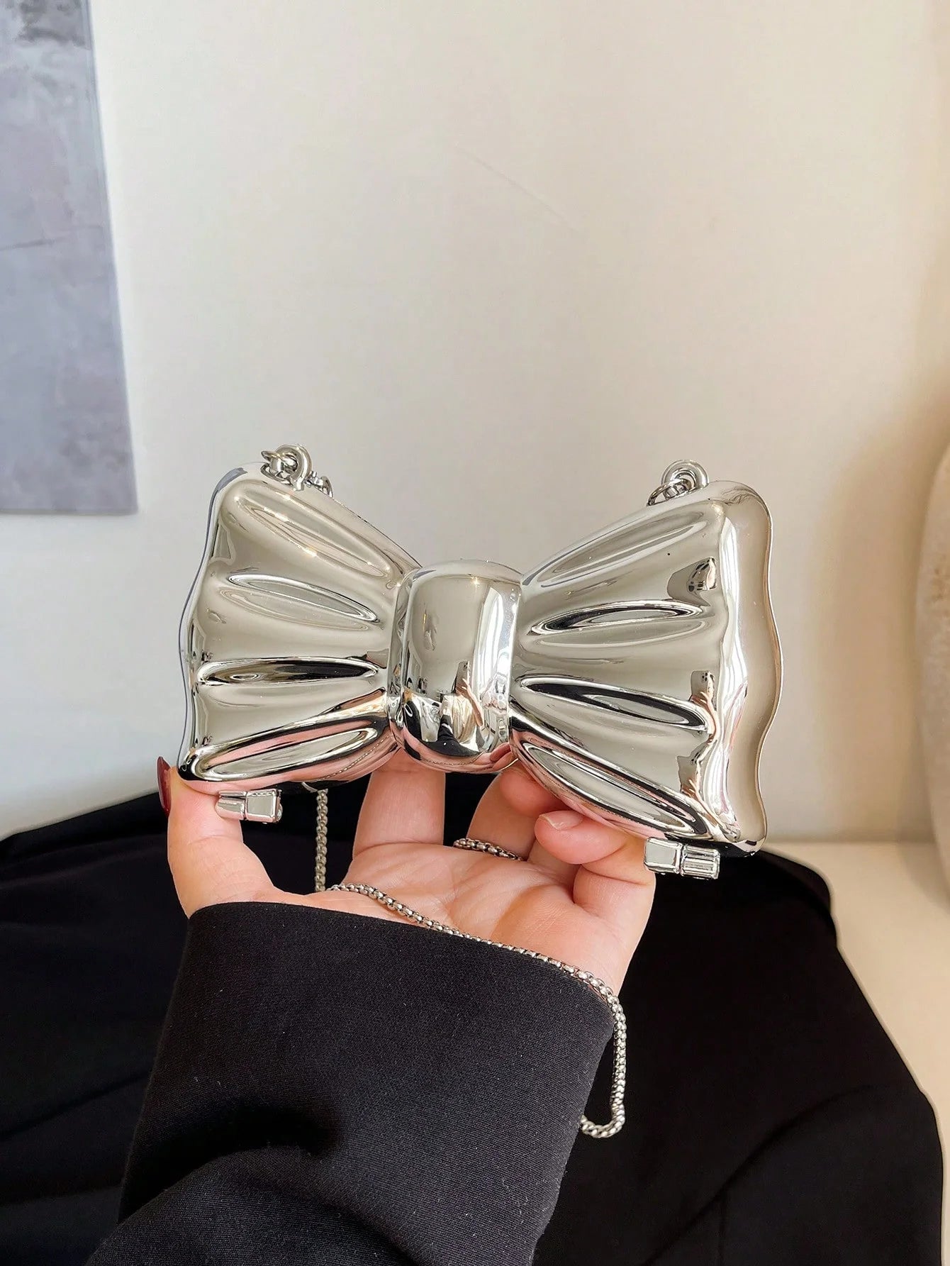 Mini Bow Clutch Purse