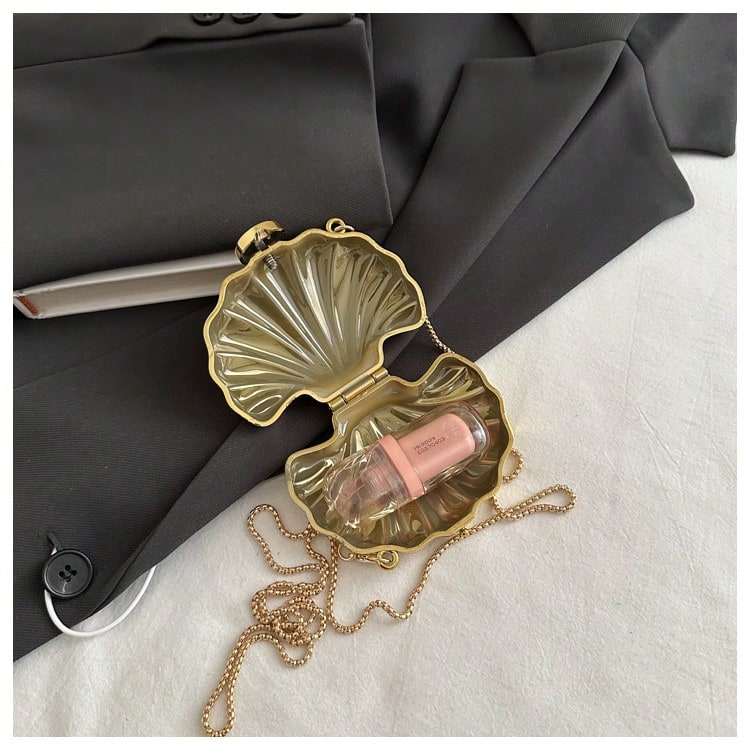 MINI SHELL CLUTCH PURSE