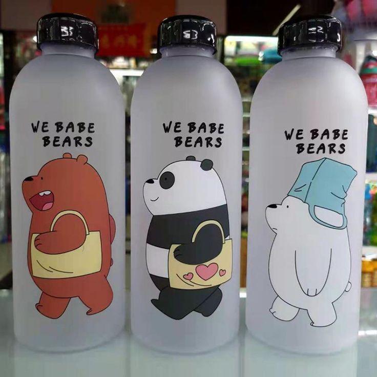 We Bare Bear Water Bottle