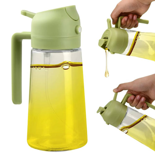 2 in 1 Oil Sprayer and Oil Bottle for Cooking - Salad, Air Fryer, 450ml