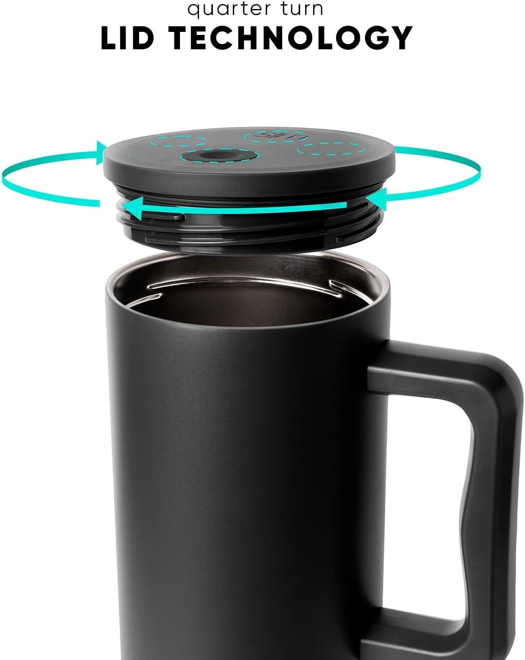 Simple Modern Tumbler with Handle and Straw Lid