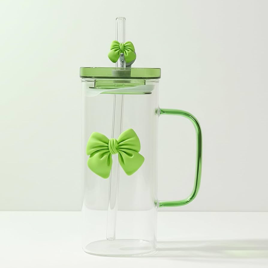 bow cup with straw