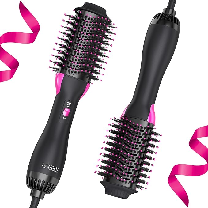 One-Step Hot Air Blow Hair Dryer Brush - 2.4 Inch HairDryer Styler and Volumizer for All Hair Types - Frizz-Free Results