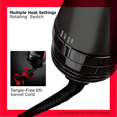 One-Step Hot Air Blow Hair Dryer Brush - 2.4 Inch HairDryer Styler and Volumizer for All Hair Types - Frizz-Free Results