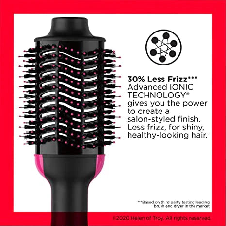 One-Step Hot Air Blow Hair Dryer Brush - 2.4 Inch HairDryer Styler and Volumizer for All Hair Types - Frizz-Free Results