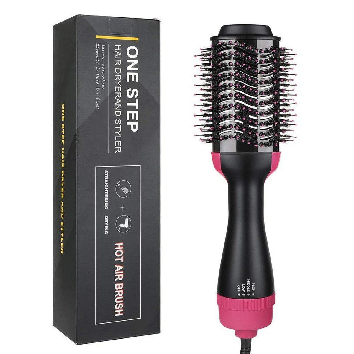 One-Step Hot Air Blow Hair Dryer Brush - 2.4 Inch HairDryer Styler and Volumizer for All Hair Types - Frizz-Free Results
