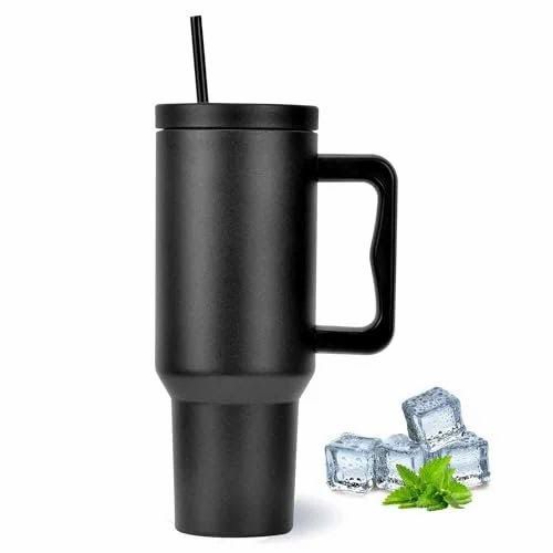 Simple Modern Tumbler with Handle and Straw Lid