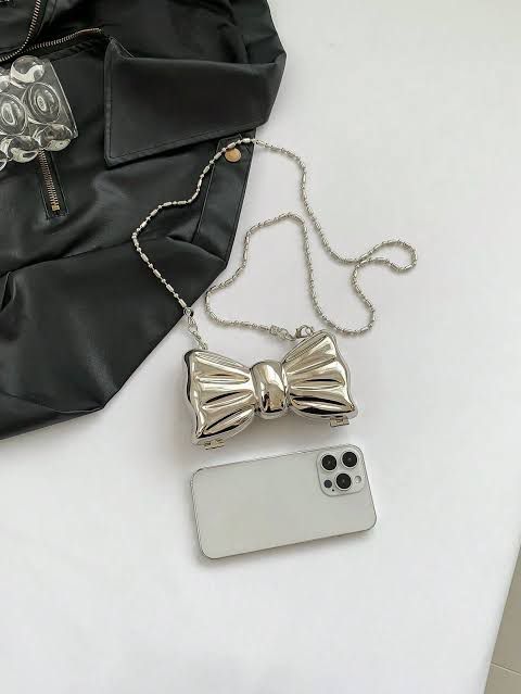 Mini Bow Clutch Purse