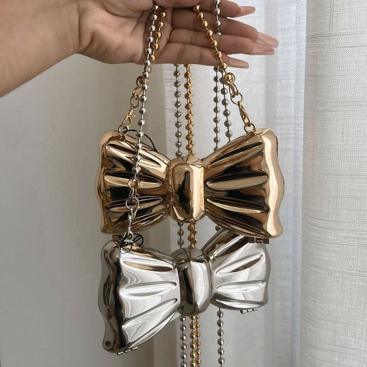 Mini Bow Clutch Purse