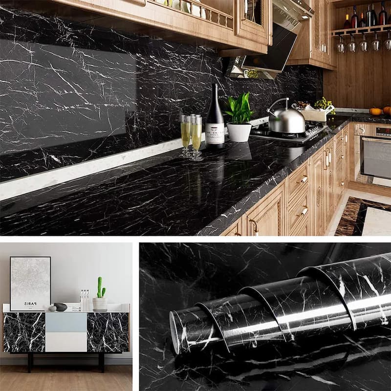 Pack of 3 Marble Sheet for Kitchen 60x200cm
